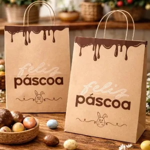 Sacolas De Páscoa Kraft